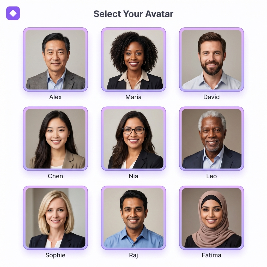 100+ Diverse AI Avatars
