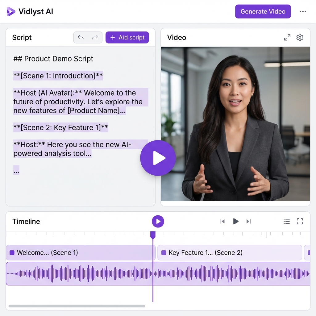 Script to Video AI Generation